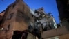 This building was hit by an Israeli airstrike in the southern suburbs of Beirut, Lebanon, July 30, 2024. An Israeli airstrike hit Hezbollah's stronghold south of Beirut Tuesday evening causing damage, a Hezbollah official and the group's TV station said. 