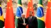 Presidenti i Brazilit gjatë takimit me homologun kinez, Xi Jinping