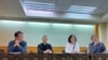 “不要恐惧——为富察的人权发声”记者会（美国之音记者金谷2023年5月12日摄于台北）