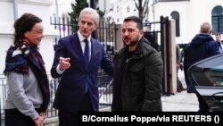 Норвезький прем'єр-міністр Йонас Ґар Стере з президентом України Володимиром Зеленським в Осло 13 грудня 2023р.