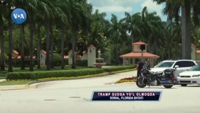 Donald Tramp yana sudda, Florida 