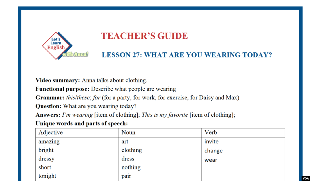 LLE-A Lesson 27