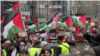 تظاهرات به طرفداری از فلسطینی‌ها در بروکسل، پایتخت بلجیم 