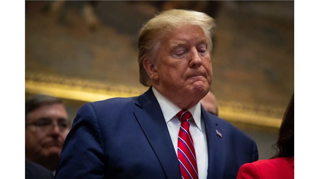 President Donald Trump pauses during an event on healthcare prices in the Roosevelt Room of the White House, Nov. 15, 2019, in Washington.