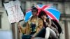 Demonstrators take part in a protest aimed at showing London's solidarity with the European Union following the recent EU referendum, inTrafalgar Square, central London, Britain, June 28, 2016. 