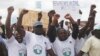FILE - Supporters Social Democratic Front attend an election campaign rally in Yaounde, Cameroon. SDF is celebrating it's 25th anniversary amid criticism it has not lived up to the expectations of its supporters.