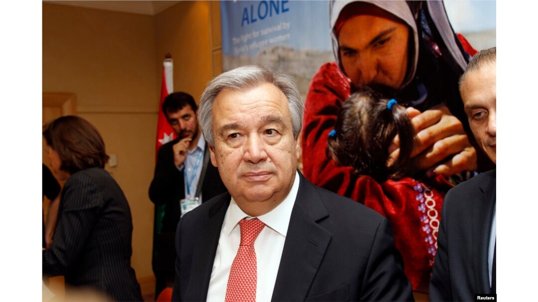 FILE - United Nations High Commissioner for Refugees (UNHCR) Antonio Guterres.