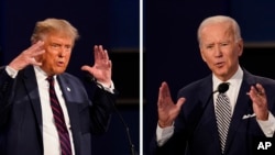 Donald Trum e Joe Biden 