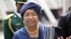 Liberia's President Ellen Johnson Sirleaf in Nigeria's capital Abuja, February 16, 2012.