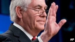  Rex Tillerson, sakataren harkokin wajen Amurka da Trump ya kora yana yiwa ma'aikatan ma'aikatarsa ban kwana