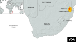 Map of Swaziland