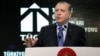 Turkish President Recep Tayyip Erdogan addresses a meeting in Ankara, Turkey, Feb. 11, 2016.