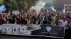 Supporters of a Pakistani religious party rally against United States in Lahore, Pakistan, Dec. 8, 2017. Hundreds of Islamists have rallied in major cities of Pakistan, condemning U.S. President Donald Trump for declaring Jerusalem as Israel's capital. 