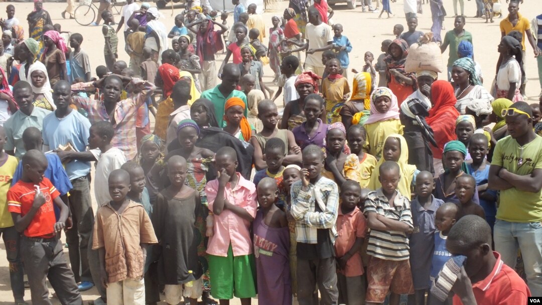 FILE - The number of Nigerian refugees fleeing to Cameroon to escape Boko Haram terrorism has doubled within the past month. Shown here is a refugee camp in Minawao on Cameroon's northern border with Nigeria, Feb. 23, 2015. 