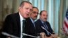 Turkish President Recep Tayyip Erdogan speaks during a bilateral meeting with President Barack Obama, in Paris, on Dec. 1, 2015.