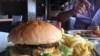 A combination hamburger served in Pyongyang, North Korea, June 12, 2018. A new Australian study links fast food, like burgers, to dementia.