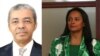 Carlos Saturnino (esq) e Isabel dos Santos (dir)