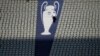 FILE - A security official walks past a Champions League trophy logo during an Inter Milan training session at the Ataturk Olympic Stadium in Istanbul, Turkey, June 9, 2023.