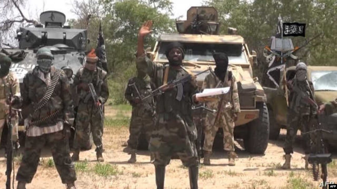 A screengrab taken on July 13, 2014 from a video released by the Nigerian Islamist extremist group Boko Haram and obtained by AFP shows the leader of the Nigerian Islamist extremist group Boko Haram, Abubakar Shekau.