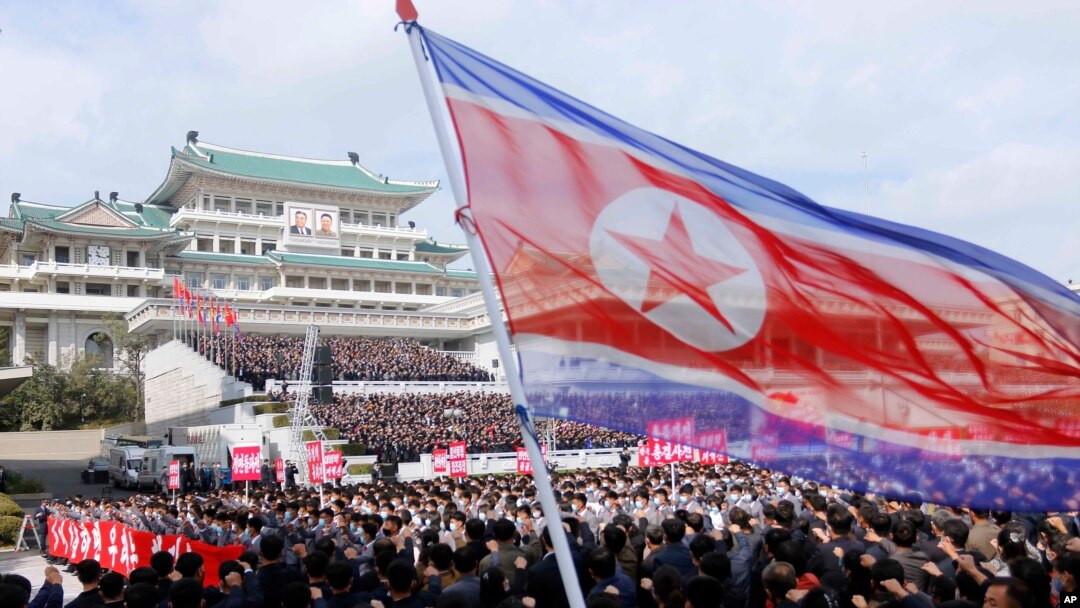 지난달 12일 평양 김일성광장에서 노동당 8차 당대회 축하 집회가 열렸다.