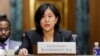 美国贸易代表戴琪在华盛顿国会山参议院金融委员会听证会上作证