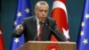 Turkey's President Tayyip Erdogan speaks during a news conference in Ankara, Turkey, Sept. 9, 2015.