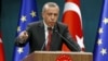 FILE - Turkey's President Tayyip Erdogan speaks during a news conference in Ankara, Turkey, Sept. 9, 2015.