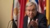 U.N. Secretary-General Antonio Guterres speaks to reporters during a news conference at the United Nations, Feb. 1, 2017.