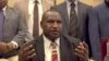 Papua New Guinea's new Prime Minister James Marape speaks to media after being sworn in, Thursday, May 30, 2019, in Port Moresby, Papua New Guinea. 