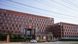 武汉病毒研究所的大门（2020年5月15日摄）
