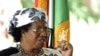 Malawi's President Joyce Banda gives a press conference on April 10, 2012 in Lilongwe.