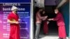A bank employee standing in front of an ATM sprays sanitizer on a Tibetan Buddhist monk's palms to prevent the spread of coronavirus infection in Dharmsala, India, Monday, April 20, 2020. India recorded its biggest single-day spike in coronavirus…