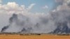 Smoke rises from Manbij city, Aleppo province, Syria, June 8, 2016. French special forces in northern Syria are assisting Kurdish-led militias in a drive to retake a pocket of territory west of the Euphrates River from the Islamic State terror group, according to French officials.