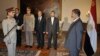 Egyptian President Mohammed Morsi swears in newly-appointed Minister of Defense, Lt. Gen. Abdel-Fattah el-Sissi, in Cairo, Egypt, Sunday, Aug. 12, 2012.