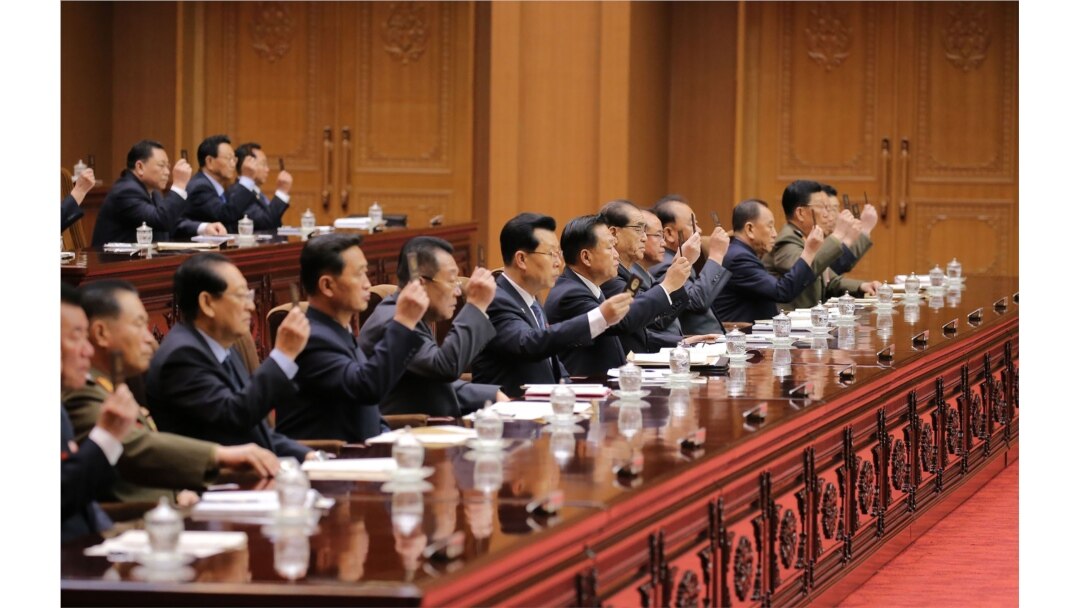 북한 평양 만수대의사당에서 최고인민회의 제14기 제3차 회의가 열렸다.
