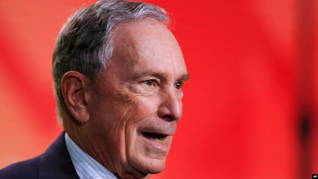 Former New York City Mayor Michael Bloomberg speaks to the U.S. Conference of Mayors meeting in Washington, Jan. 25, 2019. 