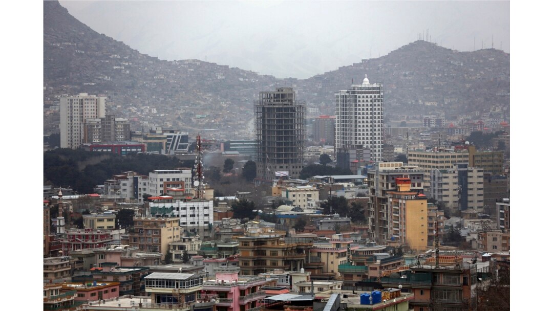 FILE In this Mar. 27, 2019 photo, construction projects can be seen in Kabul, Afghanistan.