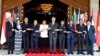 Southeast Asian leaders (left to right) Malaysian Prime Minister Najib Razak, Myanmar State Counsellor Aung San Suu Kyi, Thai Prime Minister Prayuth Chan-ocha, Vietnamese Prime Minister Nguyen Xuan Phuc, Philippine President Rodrigo Duterte, Singapore Prime Minister Lee Hsien Loong, Sultan Hassanal Bolkiah of Brunei Darussalam, Cambodian Prime Minister Hun Sen, Indonesian President Joko Widodo and Lao Prime Minister Thongloun Sisoulith at the 30th Association of Southeast Asian Nations (ASEAN) summit in Manila, Philippines, April 29, 2017.