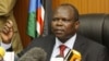Secretary-general of the Sudan People's Liberation Movement, and Chief Negotiator of southern Sudan Pagan Amum speaks during a press conference in Nairobi Kenya (April 2012 file photo).