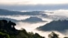 Mist shrouds the view from Celleno into a valley in Lazio, one of the central regions devastated by last week's quake.