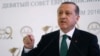 Turkish President Recep Tayyip Erdogan speaks during a meeting on Islam in Eurasia in Istanbul, Oct. 11, 2016. Erdogan says his country, despite objections from Baghdad, is determined to play a role in the liberation of Mosul.