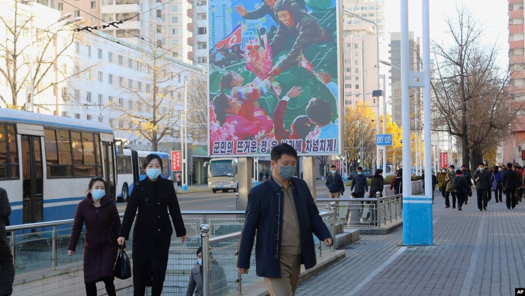 지난해 11월 평양 거리.
