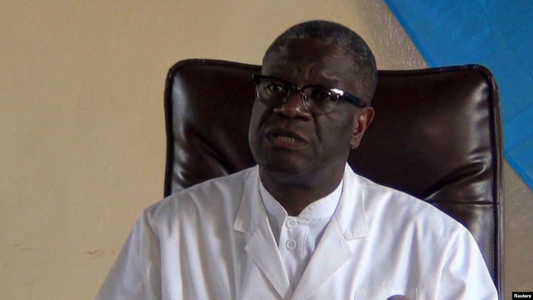 Denis Mukwege, Prix Nobel ya Kimya ya 2018 na lopitalo na ye ya Panzi, Bukavu, 5 octobre 2018.