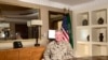 Marine Gen. Frank McKenzie, top U.S. commander for the Middle East, speaks to reporters traveling with him in Riyadh, Saudi Arabia, on May 23, 2021. 