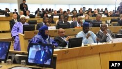 Delegates participate at the Donor Conference for development in Mali at the EU Headquarters in Brussels, May 15, 2013.