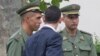 Algerian soldiers attend a welcome ceremony with other foreign soldiers from 80 nations that fought for France in World War I, and descendants of veterans in Paris, July 7, 2014.