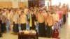 အမျိုးသားဒီမိုကရေစီအဖွဲ့ချုပ်ပါတီရဲ့ ပထမအကြိမ် ဗဟိုကော်မတီ စတုတ္ထ အစည်းအဝေးမြင်ကွင်း။ (ဓာတ်ပုံ- NLD Chairperson)