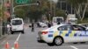 Police block the road near the shooting at a mosque in Linwood, Christchurch, New Zealand, March 15, 2019. 
