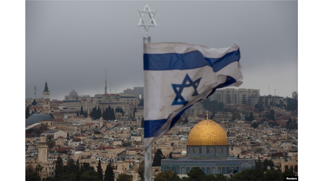 A view of Jerusalem Old City seen from Mount of Olives, Dec. 6, 2017.