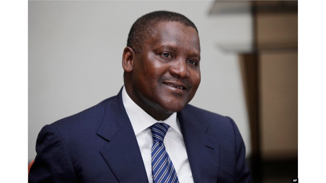 FILE - Nigerian billionaire businessman Aliko Dangote.